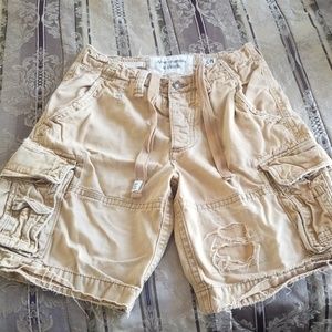 Abercrombie & Fitch Distressed Cargo Shorts
